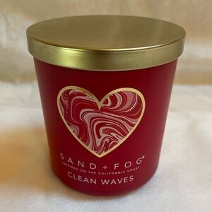Sand and Fog Clean Waves Red Candle, 10 oz.